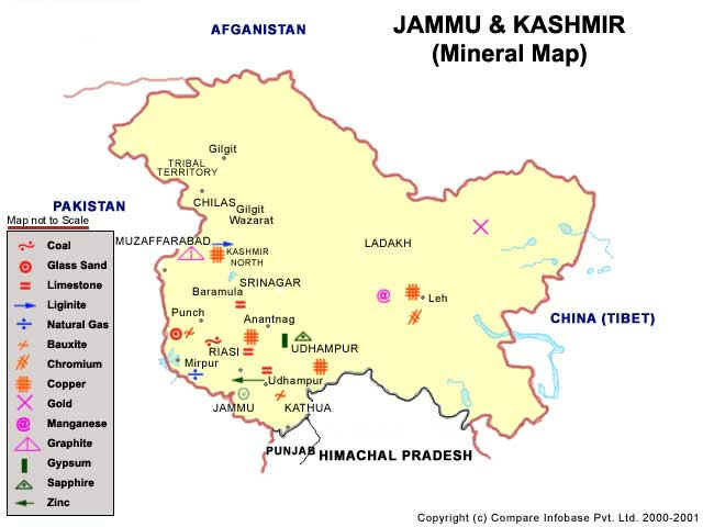 jammu and kashmir minerals map 